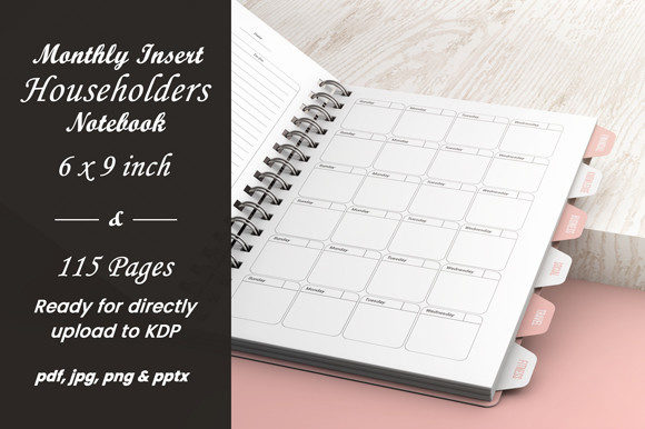 Download Kdp Monthly Insert Householders Notebook - Premium Resources