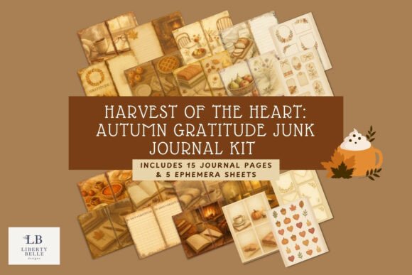 Download Autumn Gratitude Junk Journal Kit - Junk journal kit Collection