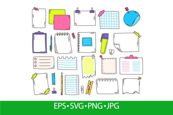 Download Doodle Paper Sheets, Cute Planner Sticky - Sheet Collection