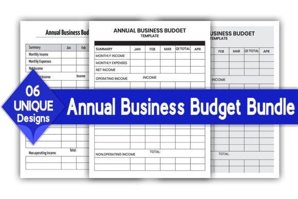 Download Annual Business Budget Log Book Bundle - Business budget Collection