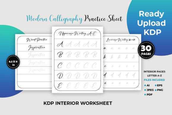Download Modern Calligraphy Practice Sheet - Sheet Collection