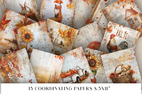 Download Fall Junk Journal Pages - Fall junk journal Collection