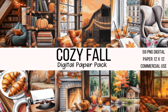 Download Cozy Fall Junk Journal Kit - Fall junk journal Collection