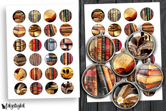 Download Antique Books Digital Collage Sheets - Sheet Collection