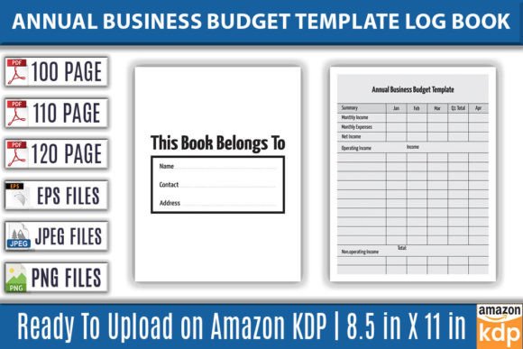 Download Annual Business Budget Template Log Book - Business budget Collection
