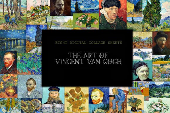 Download Art of Vincent Van Gogh Collage Sheets - Sheet Collection