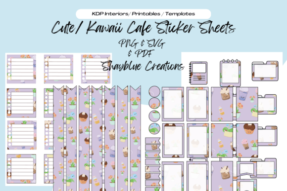 Download Cute/Kawaii Planner Sticker Sheets - Sheet Collection