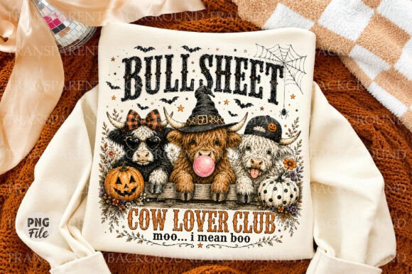 Download Bull Sheet Cow Lover Club Halloween Png - Sheet Collection