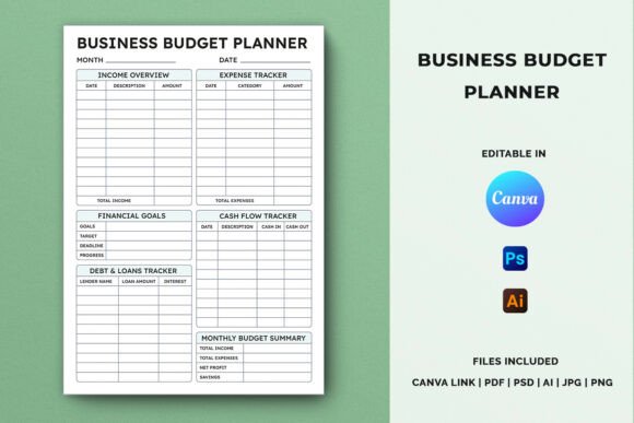 Download Business Budget Planner Template - Business budget Collection