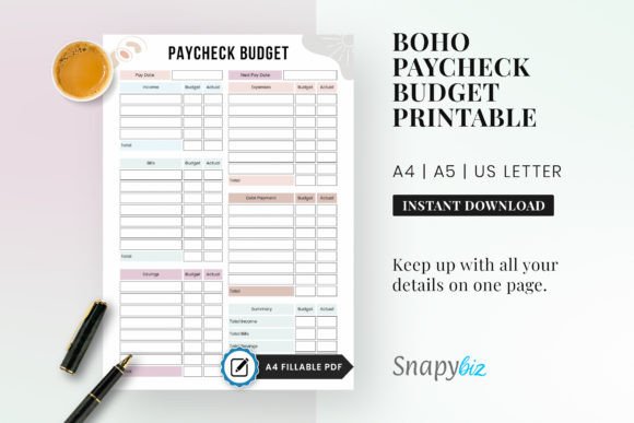 Download Paycheck Budget Pdf | Budget Worksheet - Sheet Collection