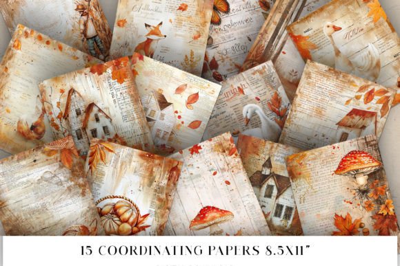 Download Fall Junk Journal Pages - Fall junk journal Collection