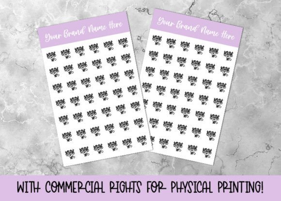 Download Flower Bouquet Planner Sticker Sheet - Sheet Collection