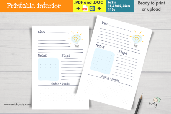 Download Insert or KDP Interior for Ideas Journal - Premium Bundle