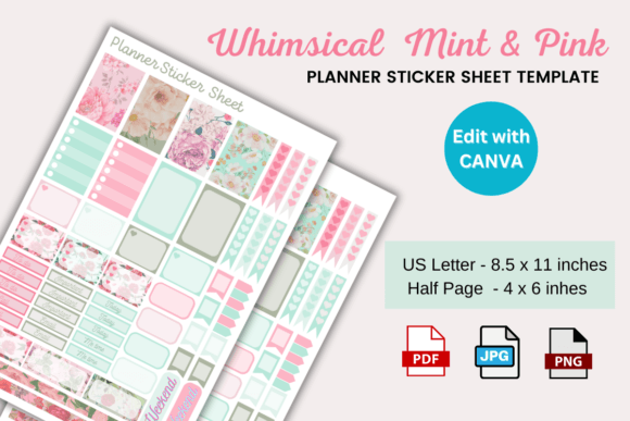 Download Planner Sticker Sheet Editable Template - Sheet Collection