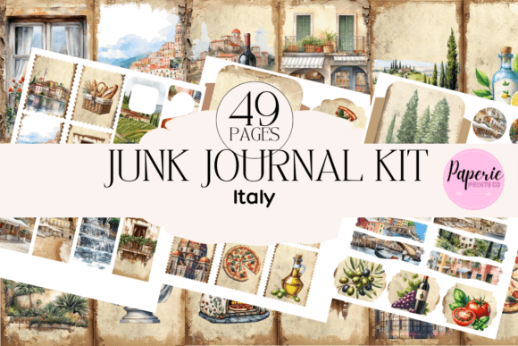 Download Italy Junk Journal Kit - Junk journal kit Collection