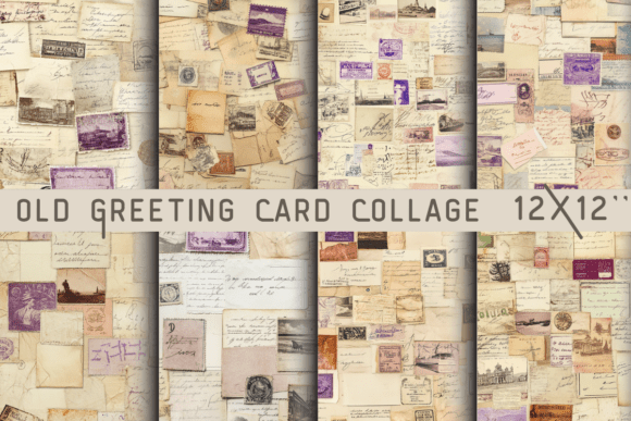 Download Old Greeting Card Collage Sheets - Sheet Collection