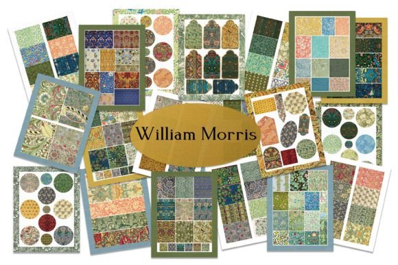 Download William Morris Art Crafts Collage Sheets - Sheet Collection