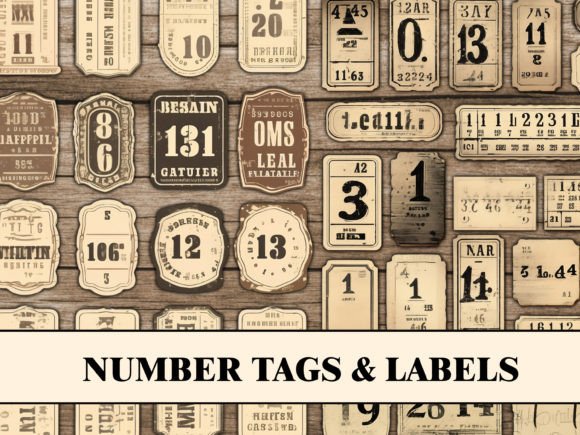 Download Vintage Tags Labels Junk Journal Kit - Junk journal kit Collection