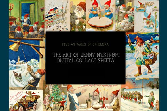 Download Jenny Nystrom Christmas Collage Sheets - Sheet Collection